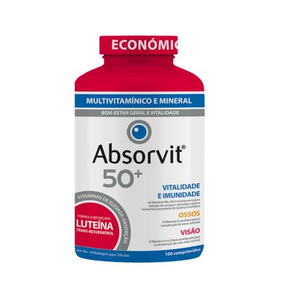 Absorvit 50+ 100 Comprimidos Vitalidade e Imunidade