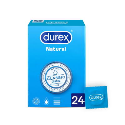 Durex Natural Plus 24 Preservativos