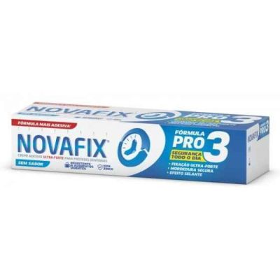 Novafix Pro3 Creme Adesivo Prótese Ultra Forte Sem Sabor