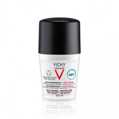 Vichy Homme Deo Roll On 48h Antimanchas 50ml